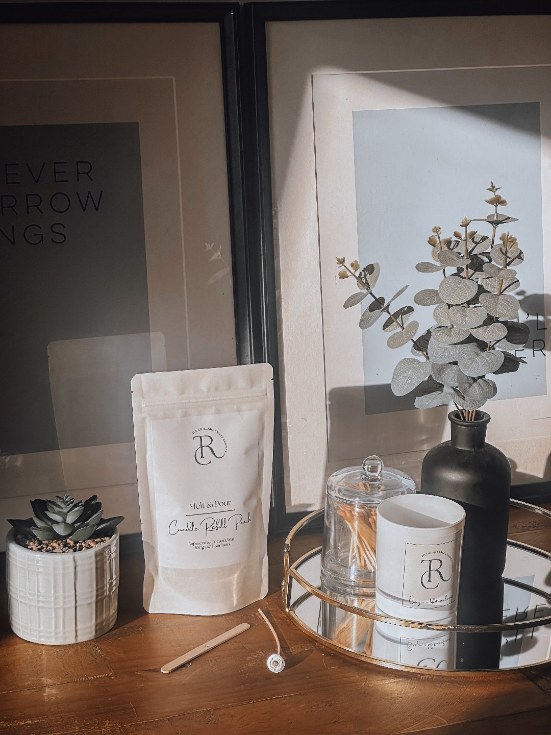 Cedarwood & Vanilla Melt & Pour Candle Refill